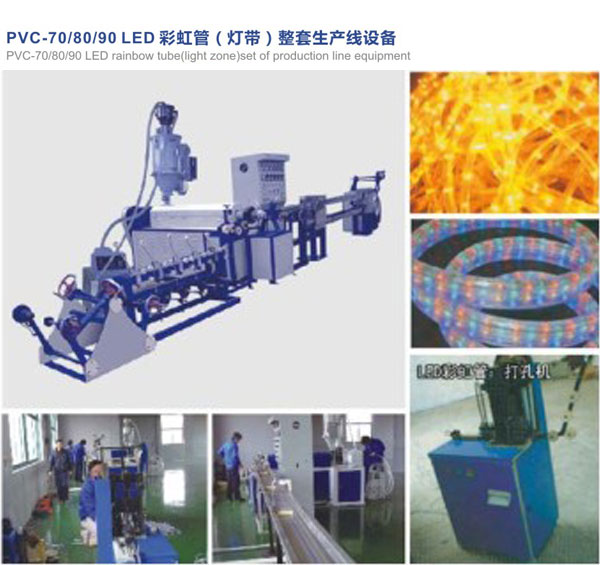 LED彩虹管擠出機、LED燈帶押出機
